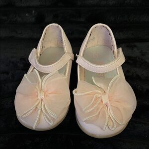 Charming Pink Kids Dress Shoes with Bow
